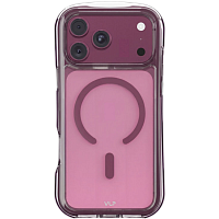 Чехол защитный VLP Bubble Case с MagSafe для iPhone 18 Pro Max (Dark Cherry)